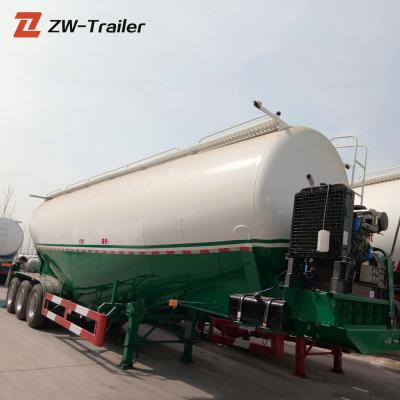 China Factory Price 3 Axles V Shape Bulk Cement Powder Mixer Tank Trailer Truck Semi Trailers for sale