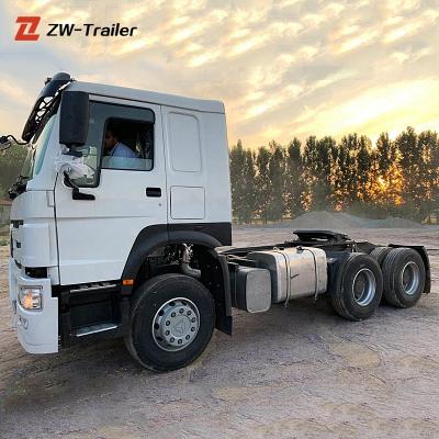 China China Factory Used Good Condition Sinotruk Howo 6X4 Truck Head 371hp 420hp Tractor Units 6800*2496*3718mm for sale