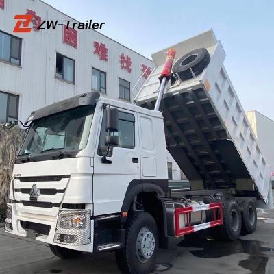 China Brand New White Low Price China HOWO Transport Cargo 30 Tons 336 371 375hp Dump Tipper Truck Dimension for sale