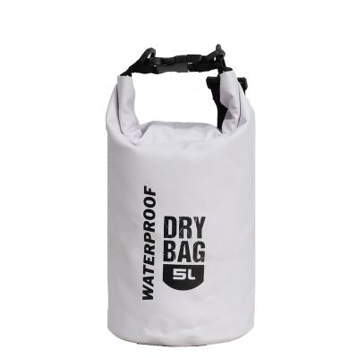 China Waterproof Floating Dry Bag 5 Liter White PVC Waterproof Floating Dry Bag for sale