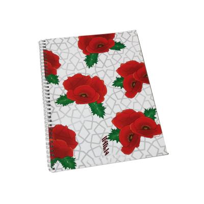 China Custom Softcover Hardcover Notebook A4 Diary Journal Printing Arabic Line Inside Cover Pages Printing For Students for sale