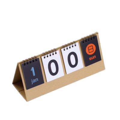 China Custom Countdown Time Snatch Small Size Calendar Table Table Desktop Advent Daily Planner Calendar for sale