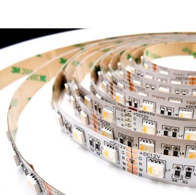 China Lower Price Smart Color Changing RGBW Flexible Strips Lights Wifi Room Remote Home Lighting Waterproof Led Strip 5050 5000mm*12mm for sale