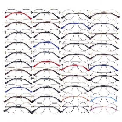 China 15 Years Experience High Quality Cheap Metal Running Glasses Frame Match Spectacles Frames Ready Made Mixed Colors Optical Frames for sale