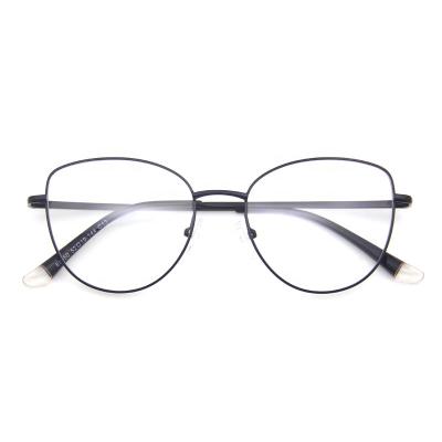 China New Fashion Metal Optical Glass Frame Cat Eye Wholesale Eyeglasses Single Eyewear For Women for sale