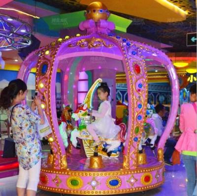 China kids amusement rides royal crown carousel horse ride for sale for sale