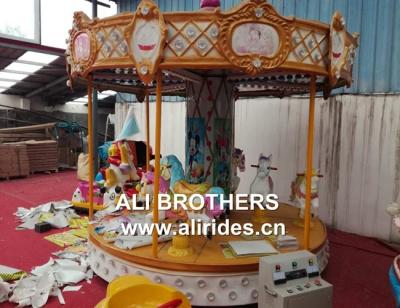 China 6 8 12 seats mini carousel ride for sale amusement park games for sale