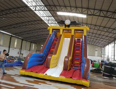 China Commercial water slide inflatable fun castle infatable slide for amusement park for sale