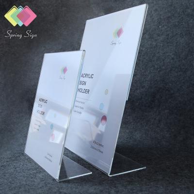 China Acrylic Gift Spring Sign Display T Sign Holder Slope for sale