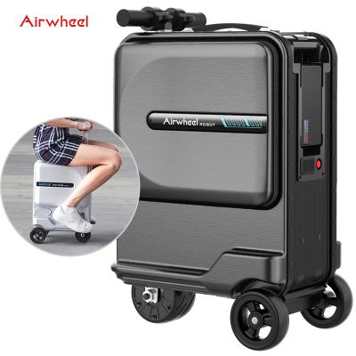 China Airwheel SE3miniT Easy Aluminum Carry On Small Black Business Suitcase Bag Riding Bag Suitcase Luggage Set Trolley for sale