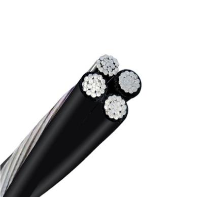 China Industrial All Aluminum Stranded Conductor PE / XLPE Insulated ABC Cable 50mm2 ABC Cable Price List for sale