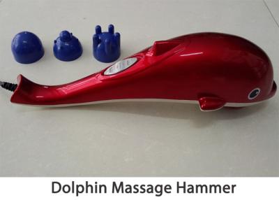 China 3 Massage Head Portable Body Massager , Infrared Dolphin Massage Hammer for sale