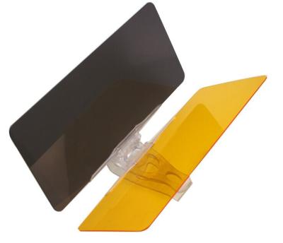 China HD Vision Sun Visor Brown / Yelllow Acrylic Glare Blocker Easy View As Seen On Tv for sale