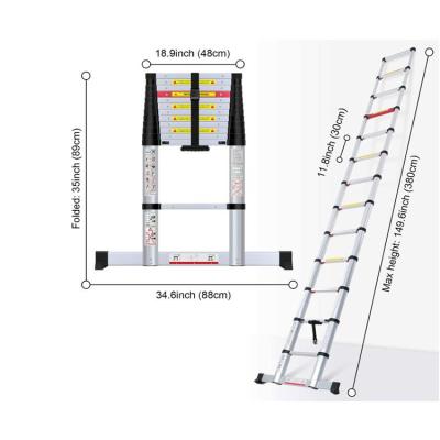 China Hot Selling Aluminum Telescopic Ladder Factory Extension Ladder Ladder Ladders for sale