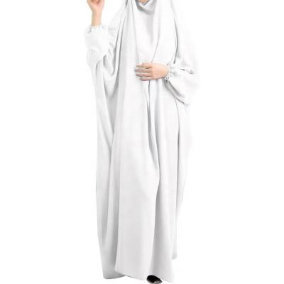 China European and American fashion dress Middle East stitching hooded chapel of adult women's Muslim dress four seasons dress 21390 for sale