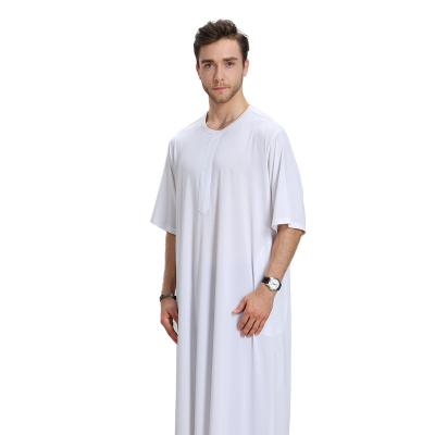 China Wholesale Sequin Embroidery Dubai Fashion YMD-TH807# Fashion Modern Man's Islamic Dress India Clothing Muslim Man's Long Dress for sale