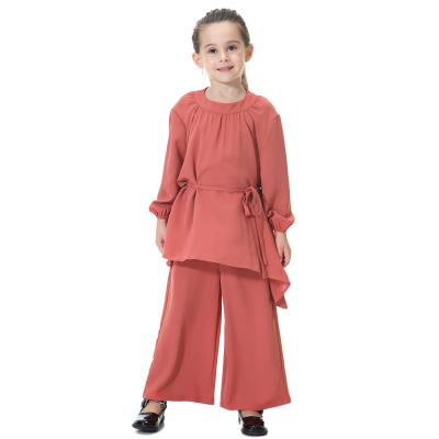 China Fashion YMD-TH618# Dubai Sequin Embroidery Muslim Girls Clothing Hot Selling Islamic Floral Print Beautiful Muslim Girls Dress Kids Abaya Dubai Muslim Girl Dress for sale