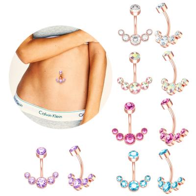 China 2021 Wholesale CLASSIC Statement Women Trendy Titanium Belly Piercing Stainless Steel Belly Piercing Jewelry for sale