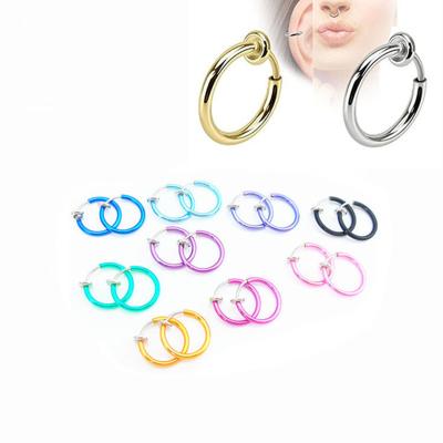 China Romantic Unique Design Hot Selling Cute Stainless Steel Nose Rings Circle Small Jewelry for sale