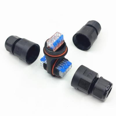 China Waterproof TUV IP68 3pin Lamp Connector Electrical Cable Connector Waterproof Terminal Block for sale