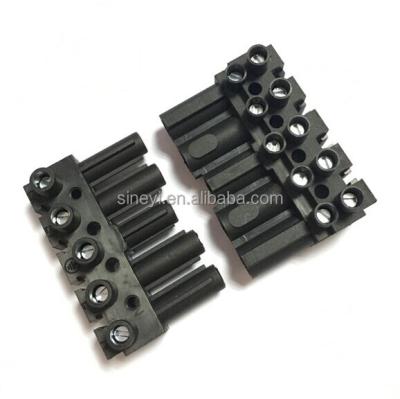 China Black LAMP Terminal Block Double LED Connector CE Approved for sale