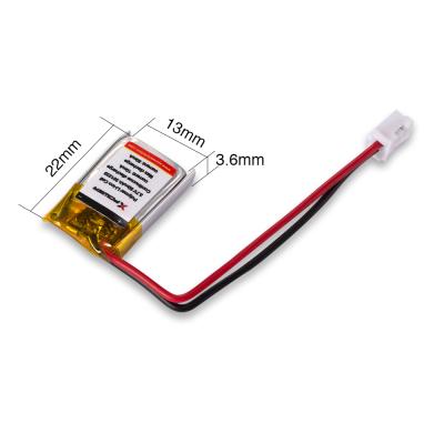 China Medical Equipment Ultra Small 3.7V Lithium Ion Polymer Rechargeable Battery 50mah For Wireless Earbuds for sale