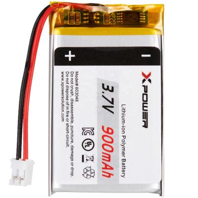 China toys 3.7V 900mah lithium polymer battery XPOWER 603048 kc certified lithium battery for robot pet driver for sale