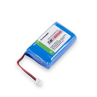 China Alcohol tester OEM lithium polymer battery 7.4v 1400mah lipo battery for alcohol tester for sale