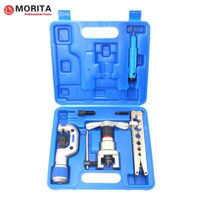 China Einem doppelten Zweck dienende erweiternde Exzenterwerkzeuge Kit With Pipe Cutter 4-32mm und entgratenes Werkzeug in einem Kunststoffkoffer Al Alloy zu verkaufen