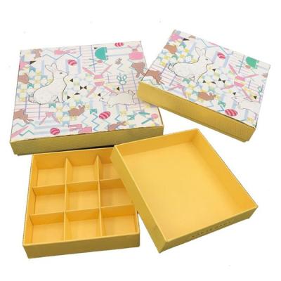 China Hot Sale Factory Price Recyclable Luxury Empty Chocolate Paper Gift Packaging Box With Paper Divider for sale