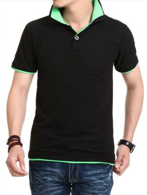 China wholesale polo shirt design with combination China two-tone polo shirts for sale