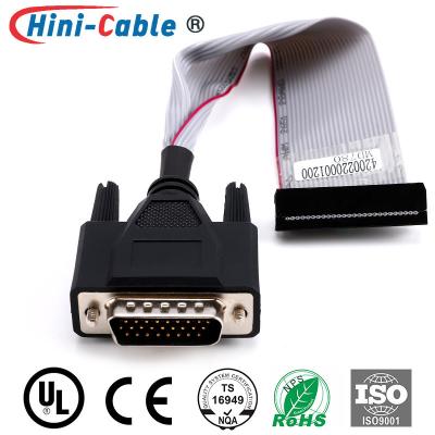 China 26Pin To Pitch 2.54mm TPE Flat Monitor Cable IDC 2x13Pin Signal Image Output for sale