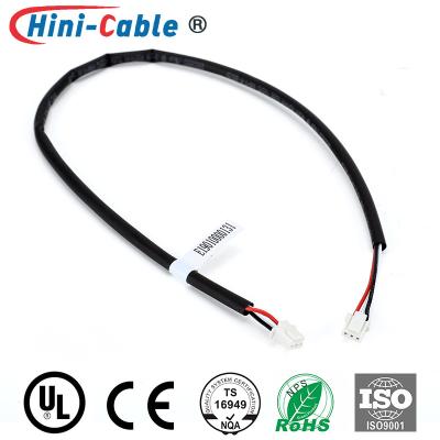 China Black Heat Shrinkable Tube 2.0mm 3Pin Industrial Wire Harness for sale