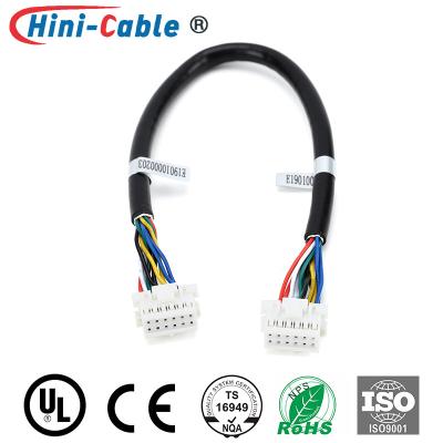 China 2.5mm 2x6Pin Male To Male 22AWG Industrial Wire Harness for sale