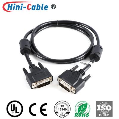 China D-SUB 15 Pin Male To Male 1300mm Computer-Monitor-Kabel zu verkaufen