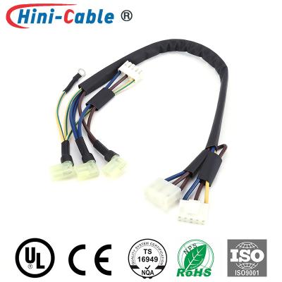 China ISO9001 arnés de cable de alto voltaje del coche de la resistencia 16AWG en venta