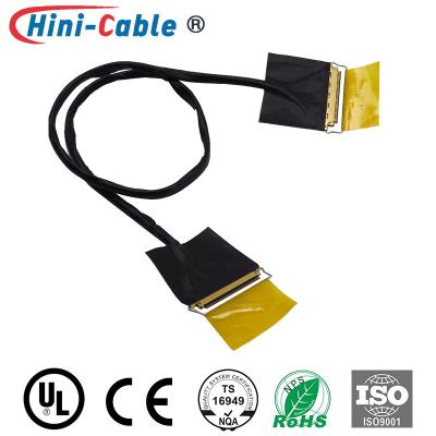 China 40 Koaxial-32AWG HD Anzeigen-Kabel Pin Male To Male Minutenesss zu verkaufen