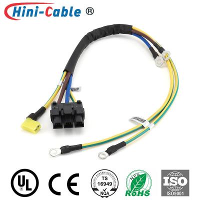 China Alambre 3pin Ring Terminals femenino de la conexión de poder de UL1015 18AWG en venta