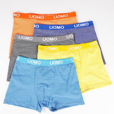 China Wholesale OEM Men Antibacterial Colorful Flexible Cotton Underwear Elastic Boxers Briefs for sale