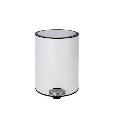 China Sustainable Works Pedal Bin With Soft Close 3L/5L/8L/12L/20L/30L Waste Can Powder Coating With Colors for sale