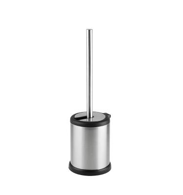 China Sustainable Economical Stainless Steel Toilet Brush With Stand Easy Open Auto Toilet Brush Holder for sale