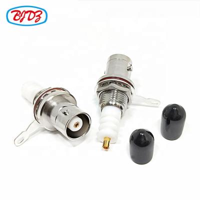 China High Voltage RF Jack MHV Bulkhead 5000V RF Female Coaxial Cable Connector for sale