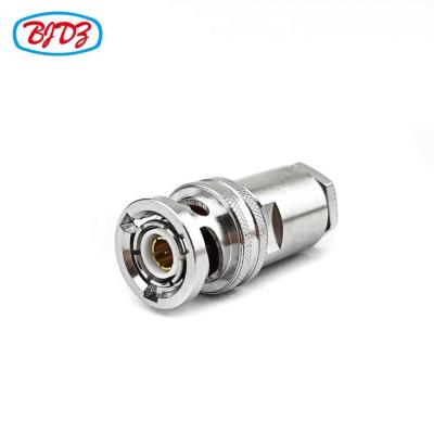 China RF BNC Traxial Connector Male Plug Flange For TRX179 Triax Cable Straight Type for sale