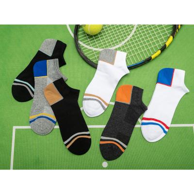 China Wholesale Unisex Socks Sportswear 100%cotton Breathable Socks Men Sport Boat Socks for sale