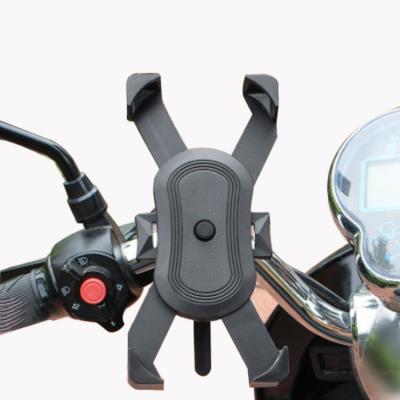 China Adjustable Metal Motorcycle Mobile Phone Holder Silicone Phone Holder Bicycle Universal for sale