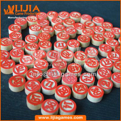 China Eco-friendly Custom Wooden Bingo Chips Chips Classic Games Maker Manufacturer Expert Made From China for sale