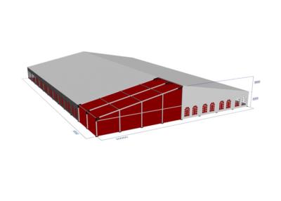 中国 40mの大きいスパンの大きく一時的なガレージのテント、布張大きい党テント 販売のため