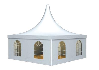 Chine Pagode Forme High Peak Tentes, Garden Party Shelter Effacer de Windows à vendre