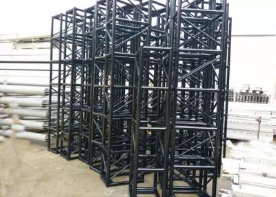 China Ground Support Black Colour Aluminum Stage Truss Manufacturers / Portable Lighting Truss for sale