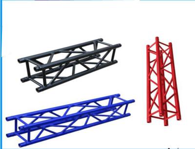 China Colourful Aluminum Spigot And Screw Square Truss Professional Lighting Truss System for sale